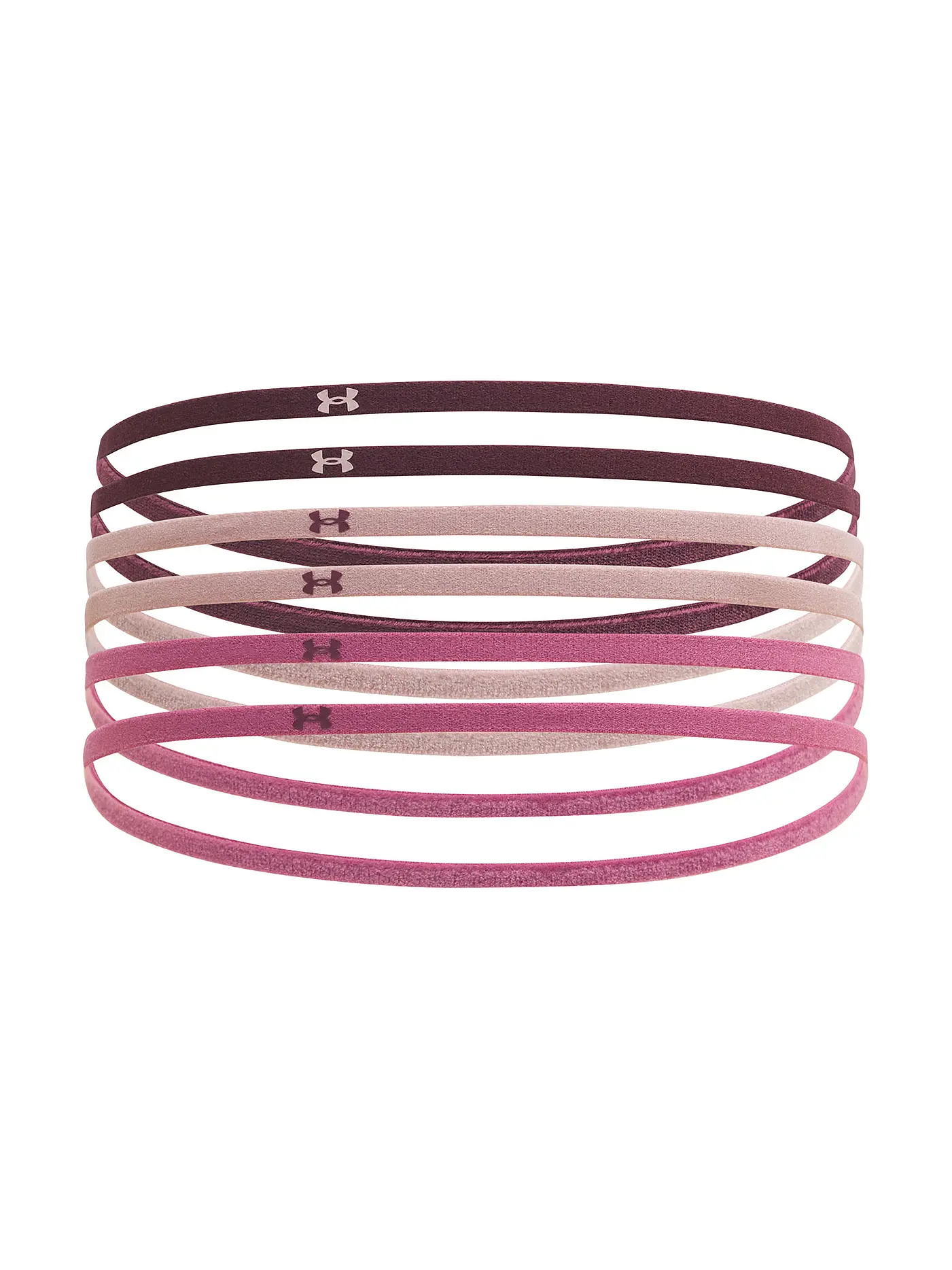 UNDER ARMOUR | Haarbänder UA Mini Elastic 6er Pack | beere